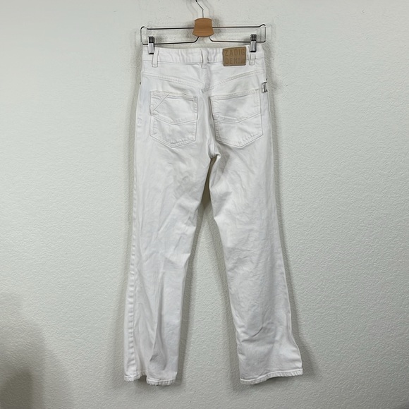 Zadig and Voltaire Pistol Blanc Flare White Jeans - Picture 8 of 13
